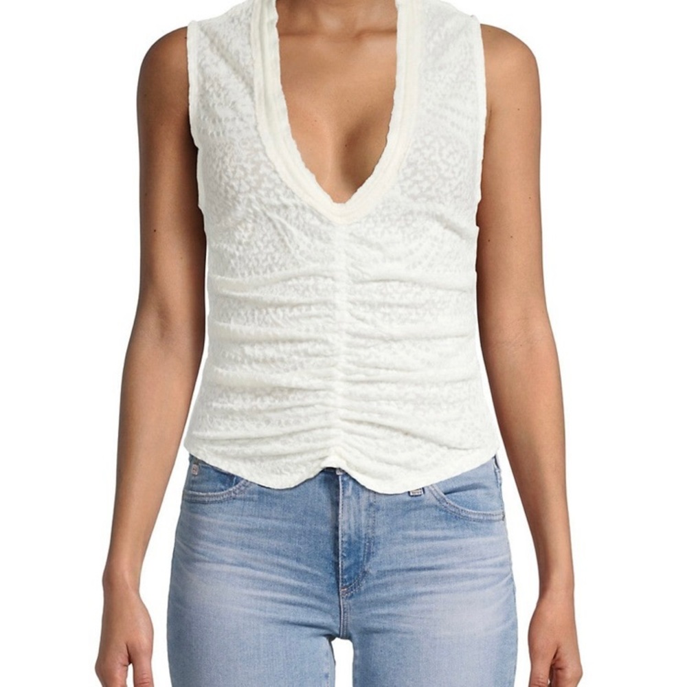 NWT FREE PEOPLE Love Her Keyhole Tank, Size Lg